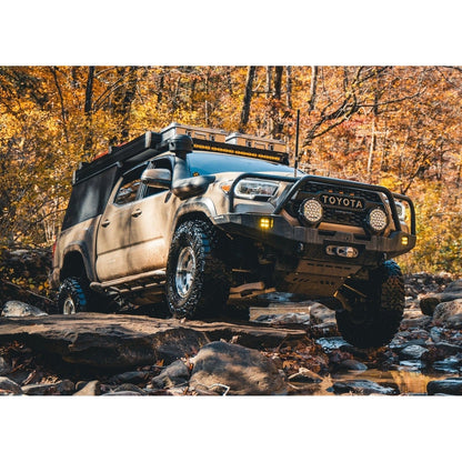 Backwoods Adventure Mods Toyota Tacoma 3rd Gen 2016+ Hi-Lite Overland Front Bumper Bull Bar