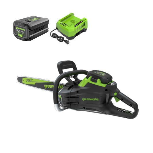 Greenworks 80V 20" Cordless Battery Chainsaw w/ 4.0Ah Battery & Charger - 2025702