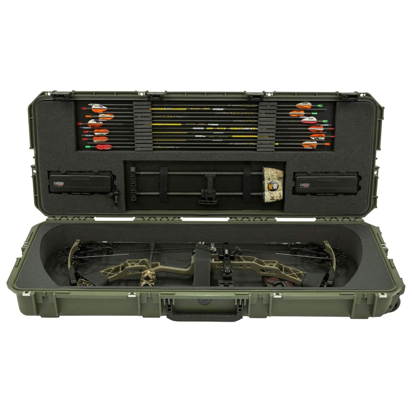 SKB Cases iSeries 4214 Hard Exterior Parallel Limb Bow Case, Green (Open Box) - 219740