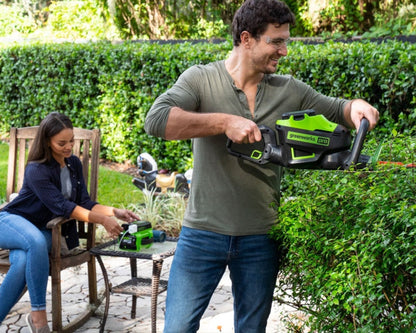 Greenworks 60V 3PC Cordless Battery Combo Kit w/ String Trimmer, Blower & Hedge Trimmer - 1372002-VK