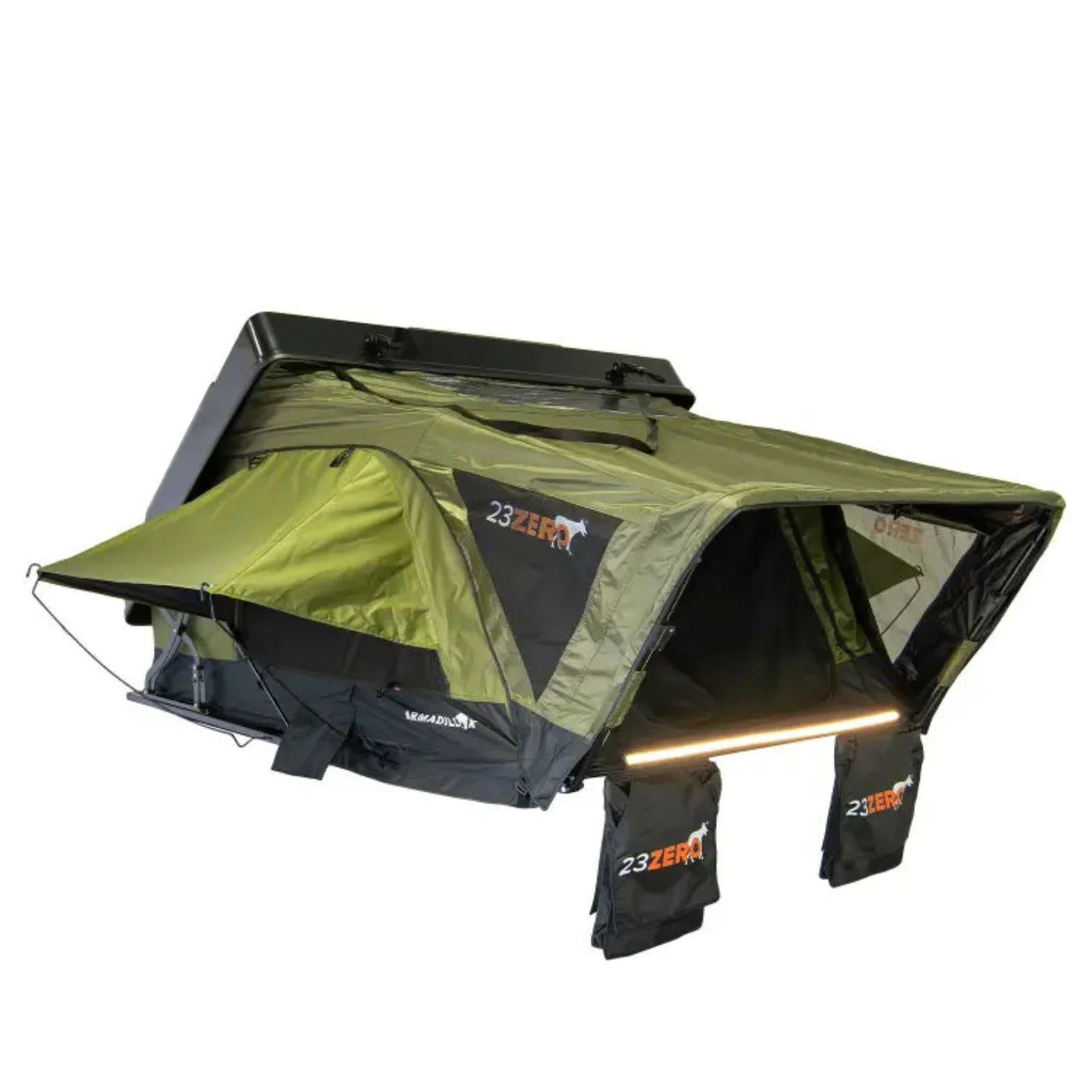 23ZERO Armadillo X2 Slim Side Open Hardshell Roof Top Tent - 230HSARMX2S