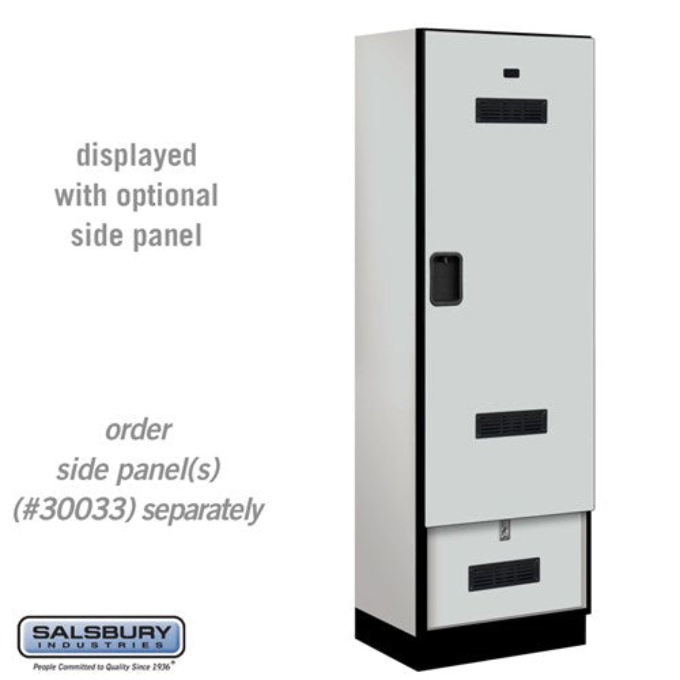 Salsbury 24" Wide Designer Wood Gear Locker - 30078GRY