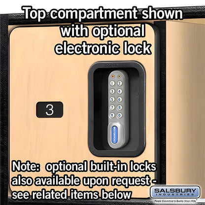 Salsbury 24" Wide Designer Wood Open Access Locker - 30024MAP