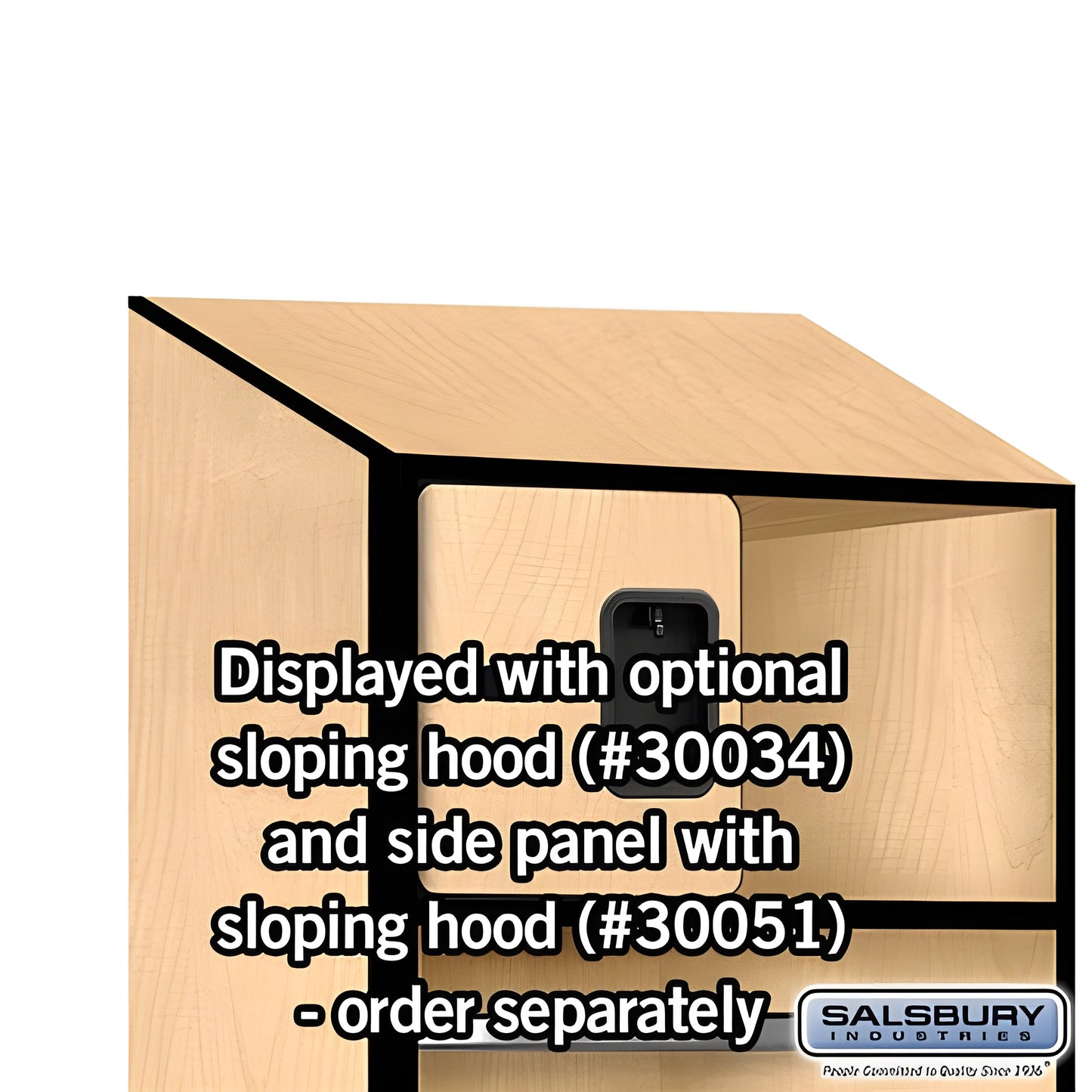 Salsbury 24" Wide Designer Wood Open Access Locker - 30024MAP
