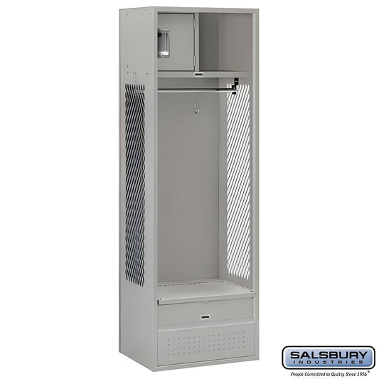 Salsbury 24" Wide Open Access Metal Locker - 70024GY-U