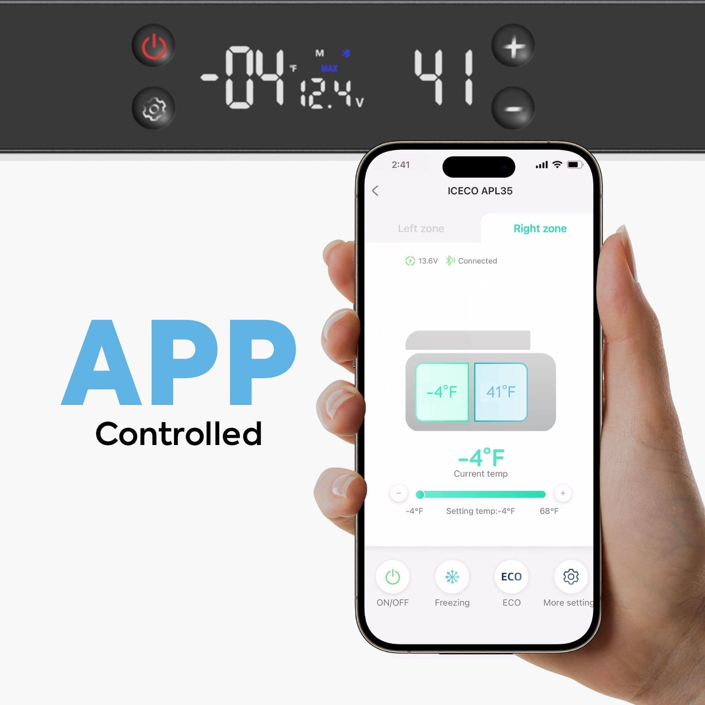 ICECO37QT APL35 Ultralight Dual Zone Aluminum Freezer - APL35