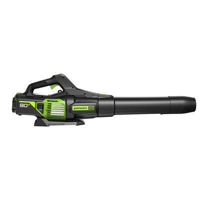 Greenworks 80V 16" Cordless Battery String Trimmer & 730 CFM Leaf Blower Combo Kit w/ 2.5 Ah Battery & Charger - 1324902