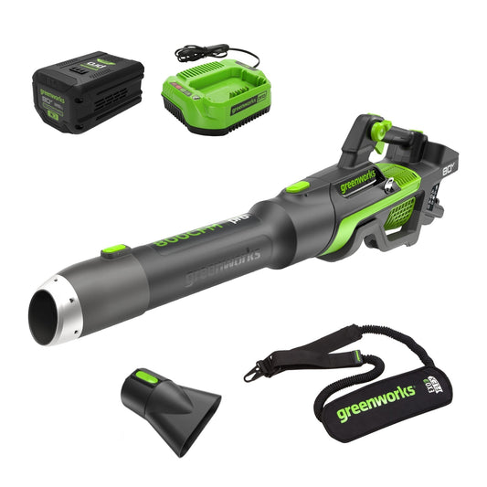 Greenworks 80V 800 CFM Brushless Leaf Blower w/ 2.5Ah Battery & Charger - 2436602