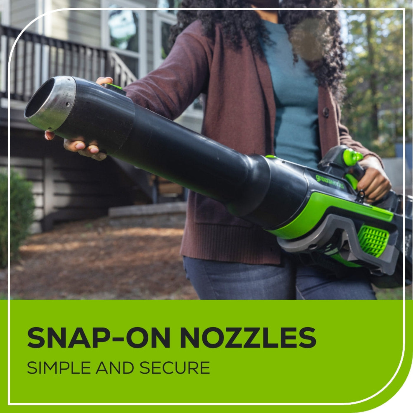 Greenworks 80V 800CFM Cordless Battery Leaf Blower w/ 4Ah Battery & Charger - 2439602