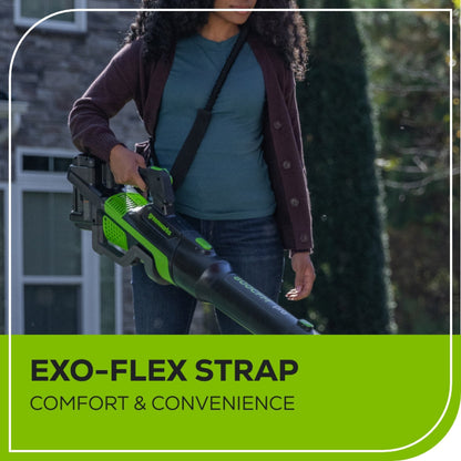 Greenworks 80V 800CFM Cordless Battery Leaf Blower w/ 4Ah Battery & Charger - 2439602