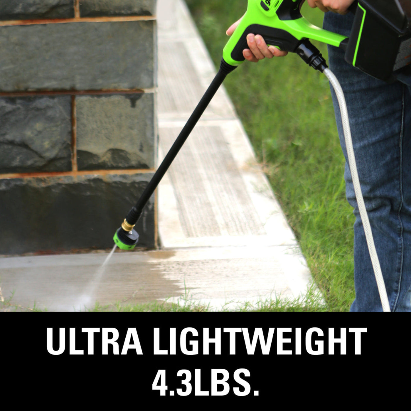 Greenworks 3000 PSI Pressure Washer w/ 24V 600-PSI Cordless Power Cleaner Combo Kit - 1376002-VK