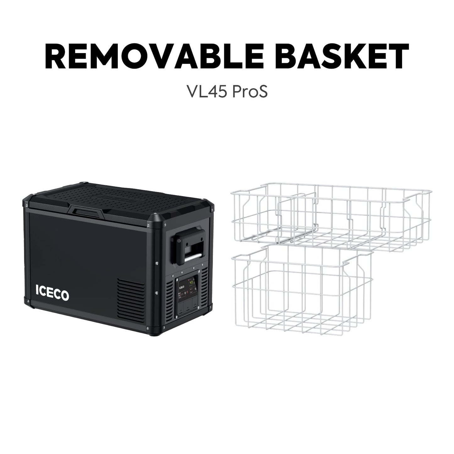 ICECO47.5QT VL45ProS Single Zone Portable Fridge Freezer with Slide MountVL45ProS+Slide