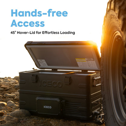 ICECO37QT APL35-Black Aluminum Freezer With Magnetic Power Bank - APL35-Black+Magnetic Battery