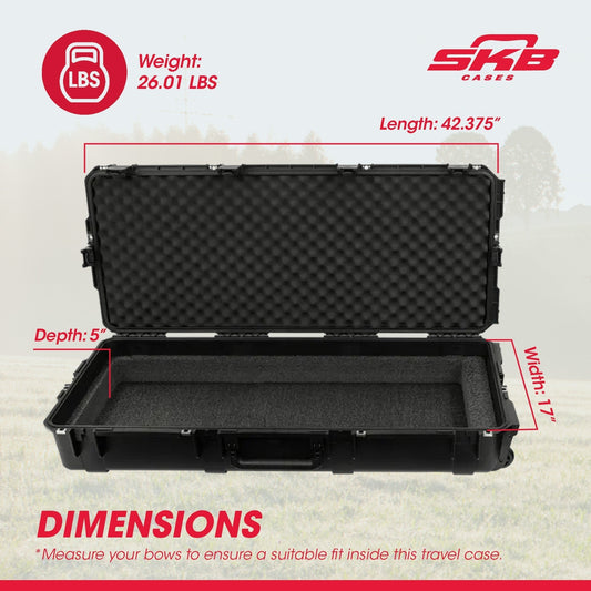 SKB Cases iSeries 3I-4217-USD Small Ultimate Waterproof Double Bow Case, Black - 259143