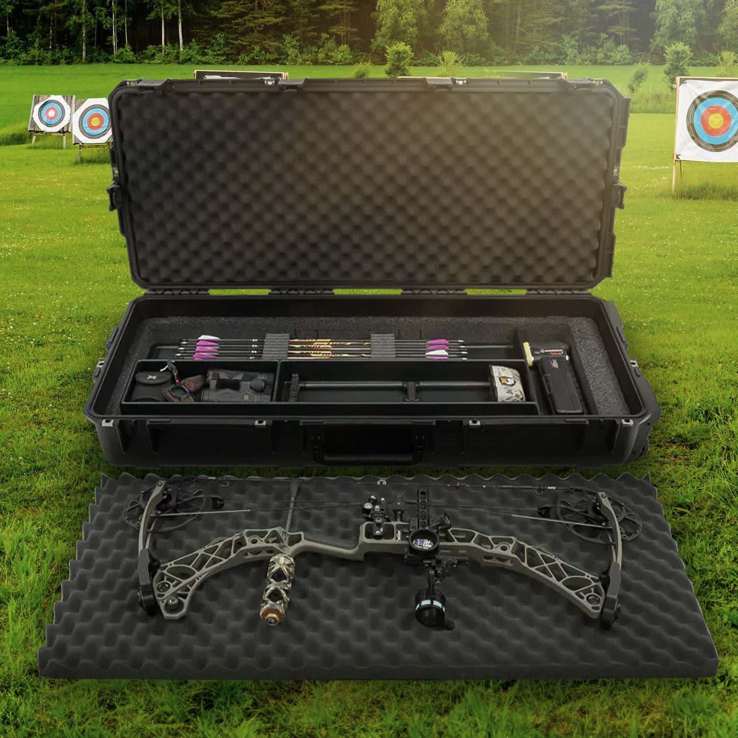SKB Cases iSeries 3I-4217-USD Small Ultimate Waterproof Double Bow Case, Black - 259143