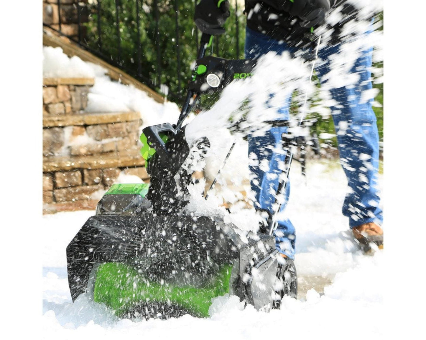 Greenworks 80V 20" Cordless Battery Single-Stage Snow Blower w/ 2.0Ah Battery & Charger - 2600402
