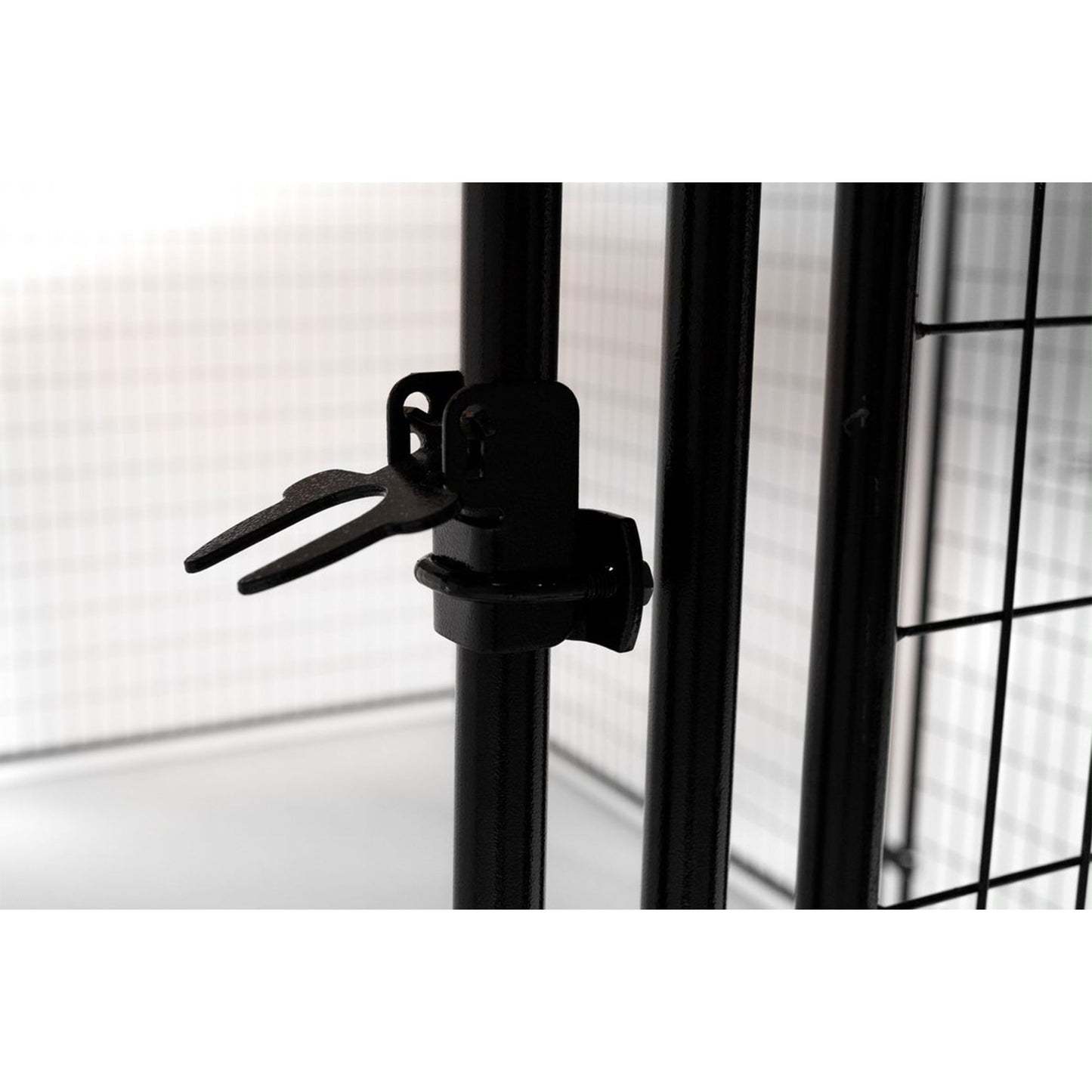 Lucky Dog STAY Series Presidential 10 x 10 x 6 Ft Steel Frame Dog Kennel, Khaki - 265241