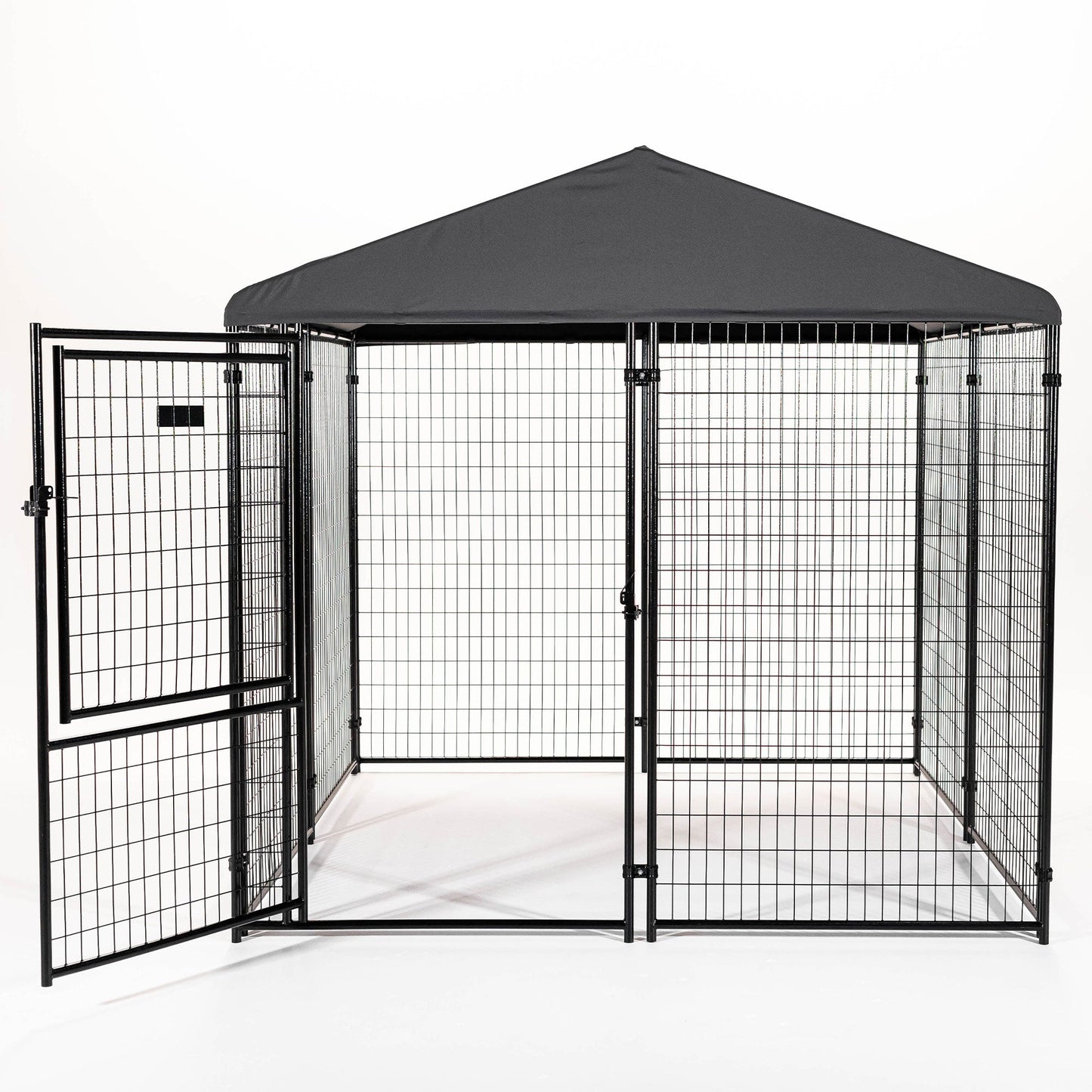 Lucky Dog STAY Series 8 x 8 x 6 Foot Roofed Steel Frame Executive Dog Kennel - 268968