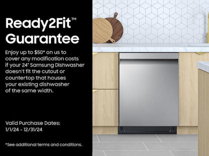 SAMSUNG DW80CG5450SR AutoRelease Smart 46dBA Dishwasher with StormWash(TM) in Stainless Steel - DW80CG5450SR-KT
