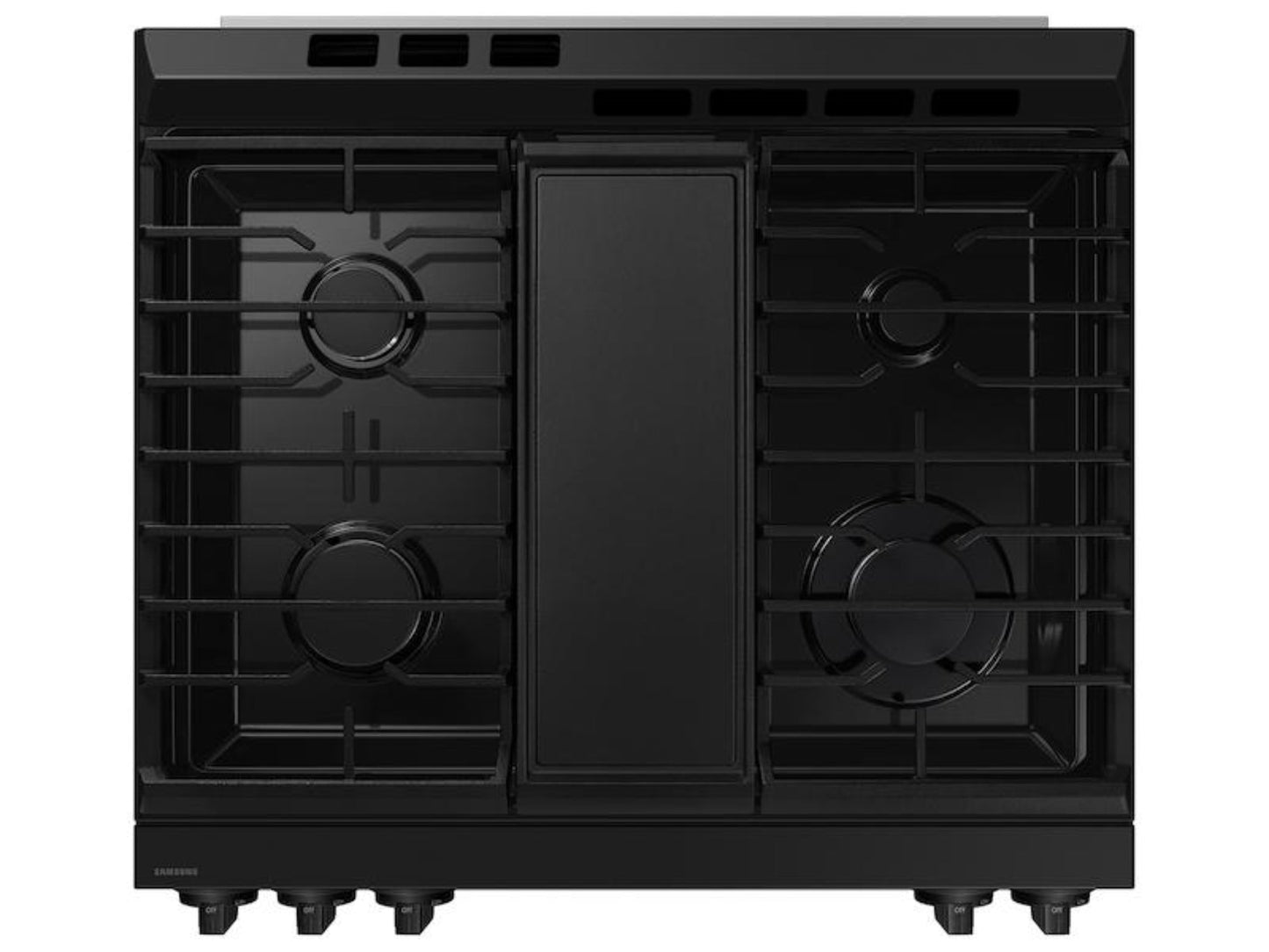 SAMSUNG Bespoke 6.0 cu. ft. Smart Slide-In Gas Range with Air Fry & Precision Knobs in White Glass - NSG6DB830012-KT