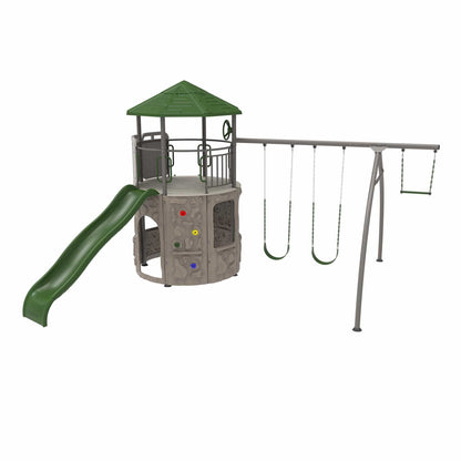 Lifetime Adventure Tower (Green And Tan) - 290633 - Backyard Provider