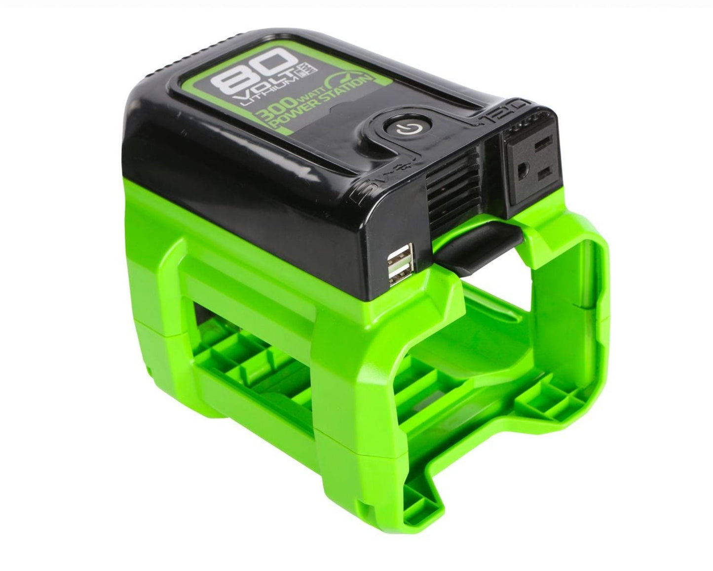 Greenworks 80V Cordless Battery 300 Watt Power Inverter w/ 2Ah Battery and Charger - 1810702-VK