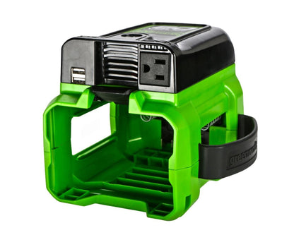 Greenworks 80V Cordless Battery 300 Watt Power Inverter w/ 2Ah Battery and Charger - 1810702-VK