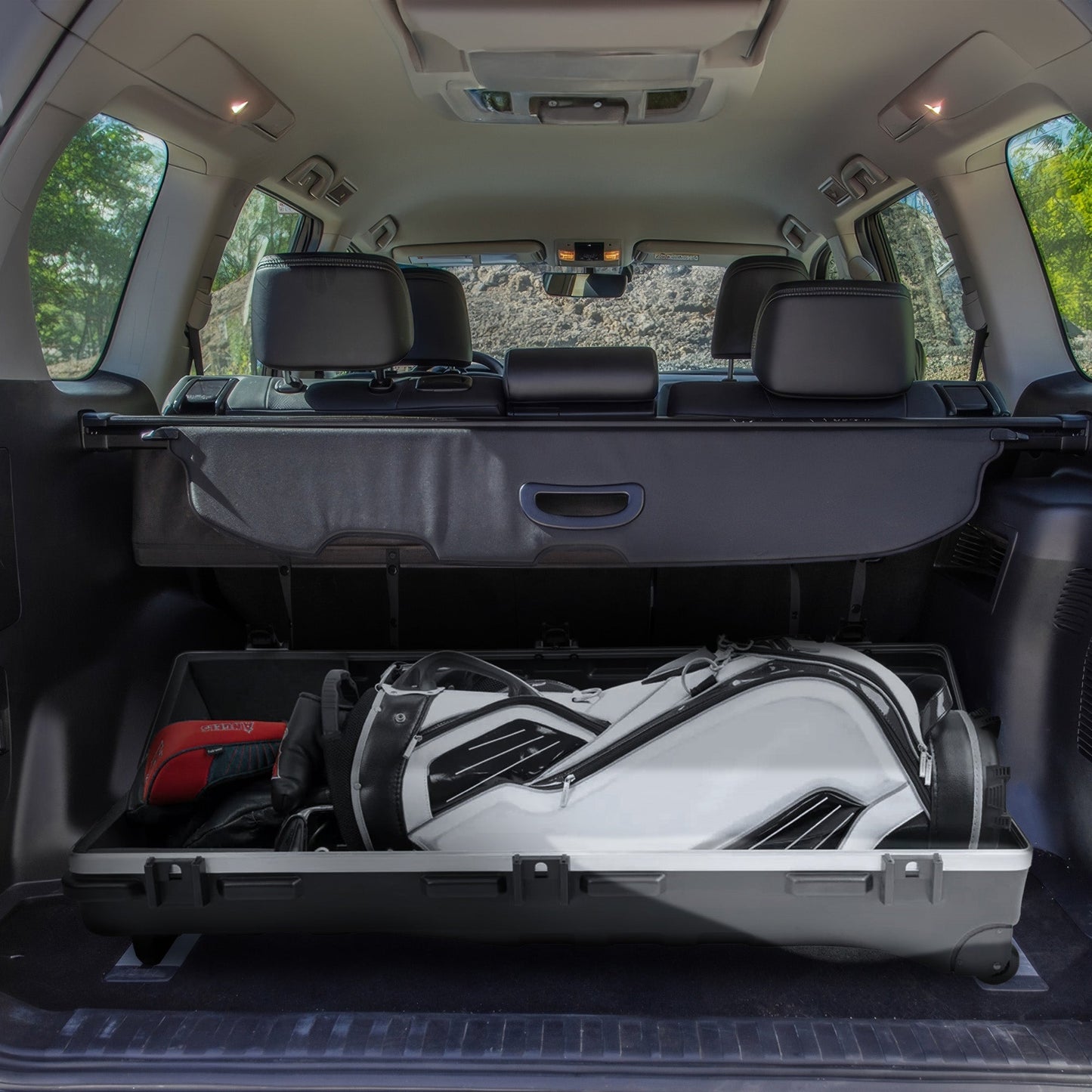 SKB Cases ATA Staff Pro XL Hard Plastic Storage Wheeled Cart Golf Travel Case - 297527