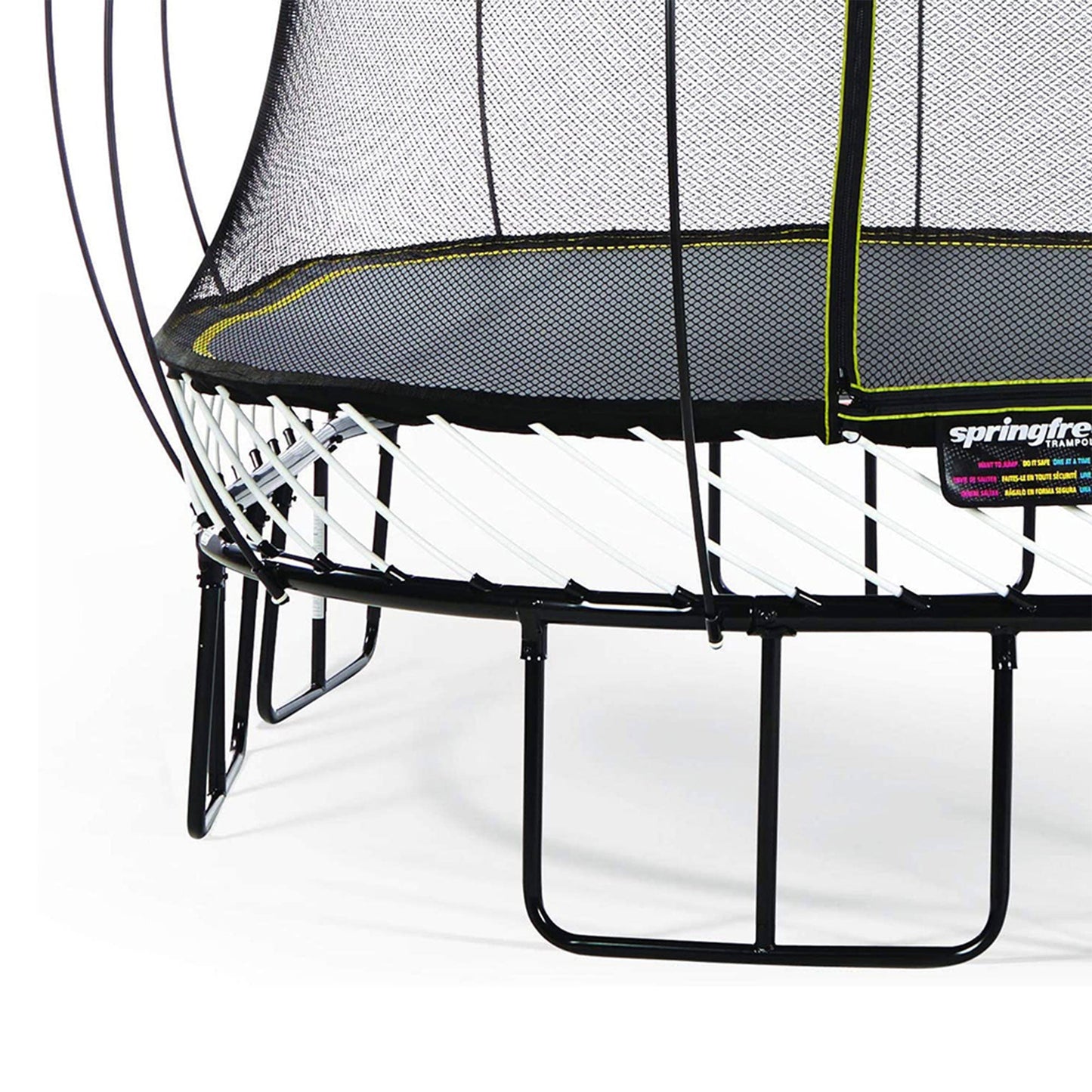 Springfree Trampoline Kids Square 13 Foot Trampoline & FlexrHoop Basketball Game - 299870