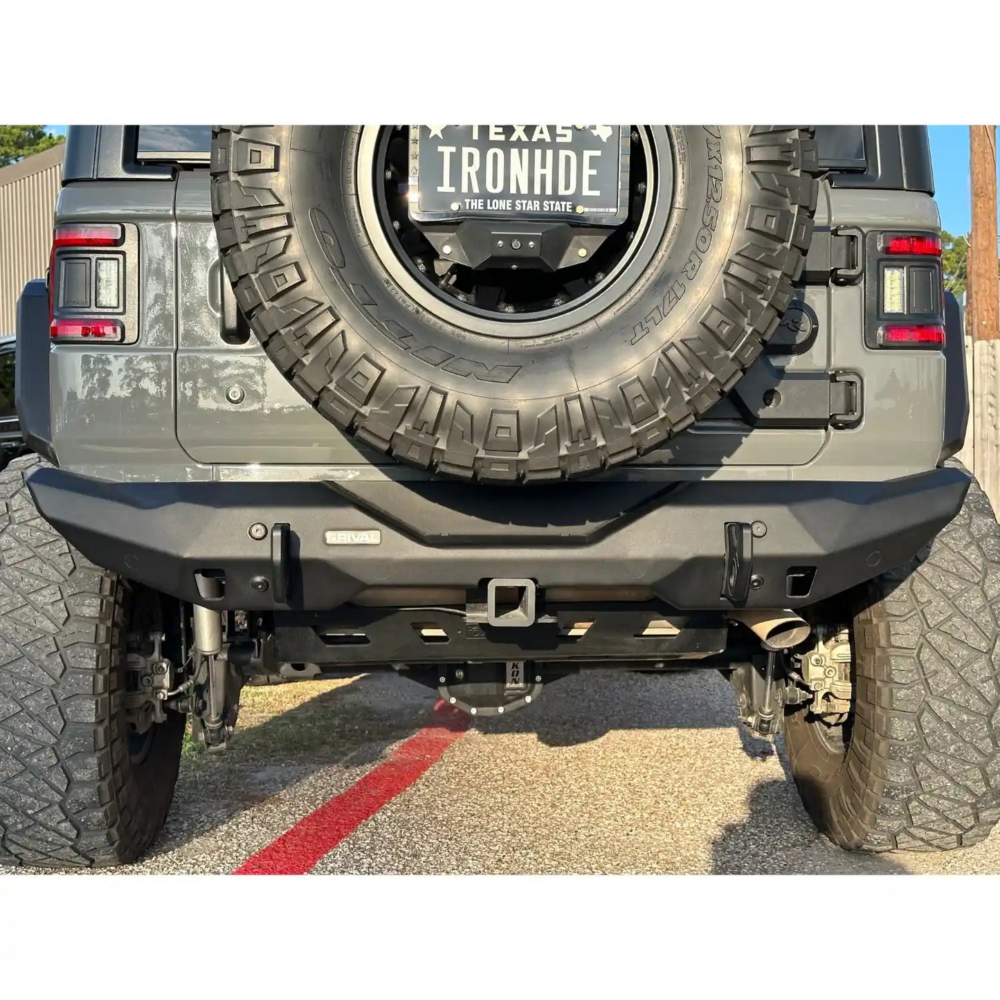 RIVAL Rear Aluminum Stubby Bumper 2018+ Jeep Wrangler JL - 2D.2709.2-NL