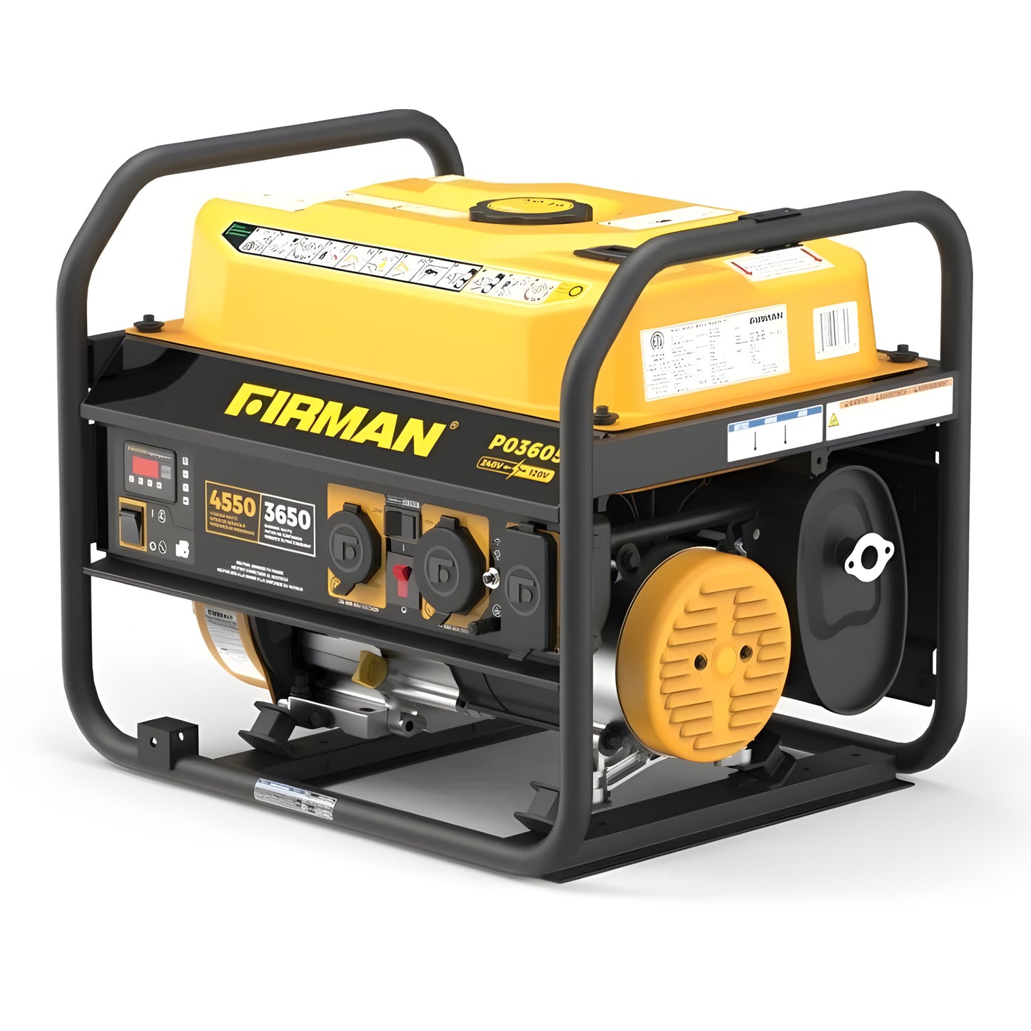 Firman P03605 Portable Generator 3650/4550 Watt 30 Amp 120/240V Recoil Start Gas New P03605