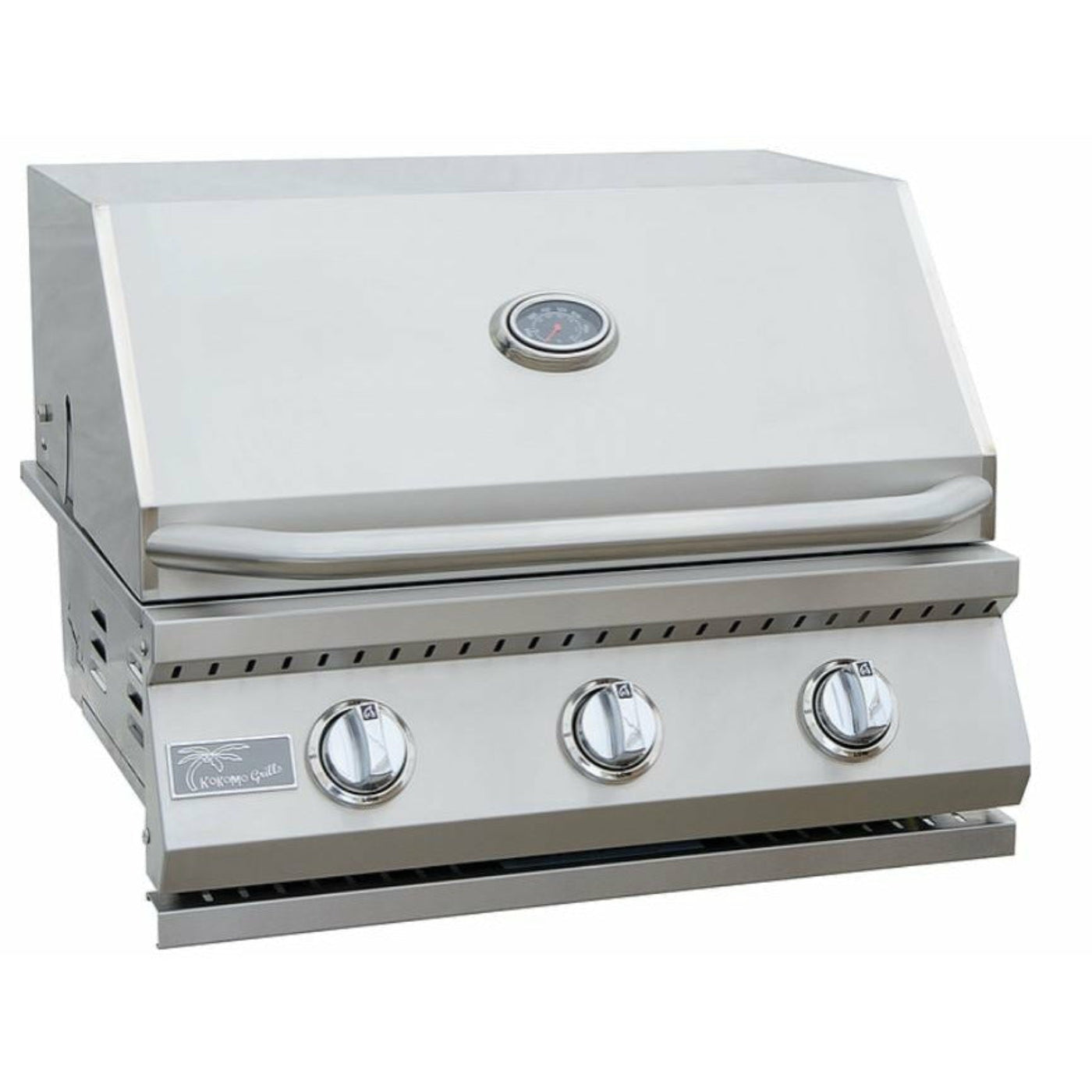 KOKOMO 3 Burner 26 inch Cart Model BBQ Grill With Locking Casters - KO-BAK3BG+KO-BAK3BG-C