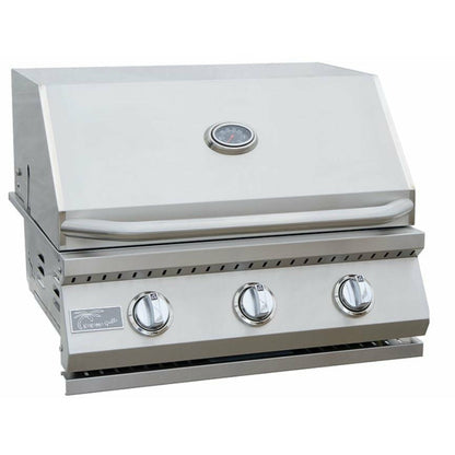 KOKOMO 3 Burner 26 inch Cart Model BBQ Grill With Locking Casters - KO-BAK3BG+KO-BAK3BG-C