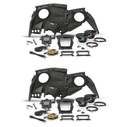 Rockford Fosgate Stereo w/ Front Speaker Kit for Maverick X, 2017-19 2 Pack - 194040