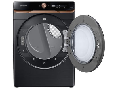 SAMSUNG 7.5 cu. ft. AI Smart Dial Gas Dryer with Super Speed Dry and MultiControl(TM) in Brushed Black - DVG46BG6500VA3-KT