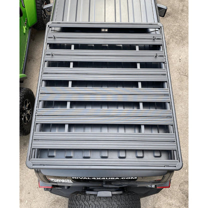 Rival 4x4 Jeep 4-Door Wrangler JL and Gladiator JT No-Drill Aluminum Roof Rack - 2M.2701.1