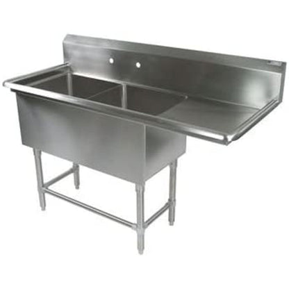 John Boos 2PB1618-1D18R 2-Compartment Pro-Bowl Sink