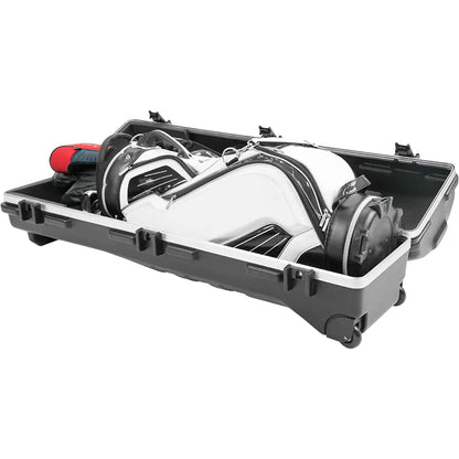 SKB Cases ATA Deluxe Hard Plastic Storage Wheeled Golf Bag Travel Case (3 Pack) - 174522