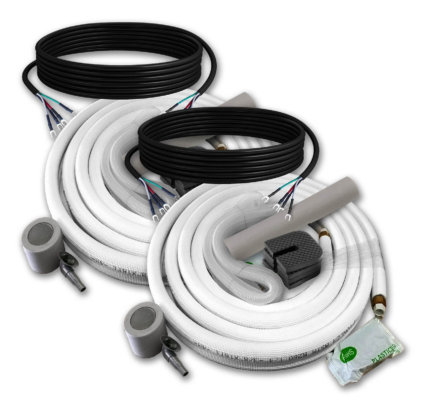 Dual Split 27000 BTU 2.25-Ton Quantum Ultra Wi-Fi 24 SEER2 Energy-Star Multi (2) Zone Wall Mount Air Conditioner Heat Pump 230-Volt - WYT030GLSI24M3-18W-19W