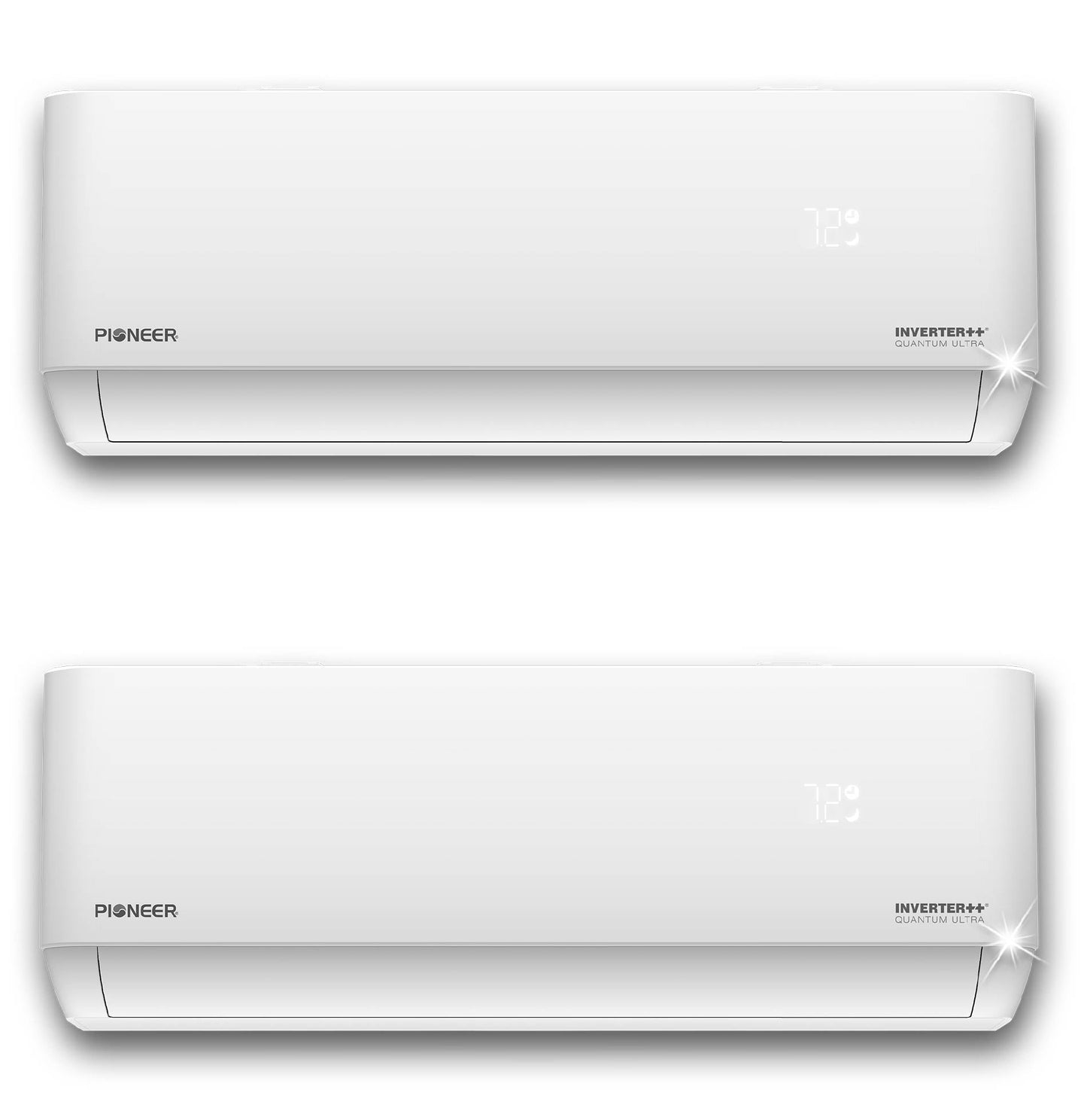 Dual Split 27000 BTU 2.25-Ton Quantum Ultra Wi-Fi 24 SEER2 Energy-Star Multi (2) Zone Wall Mount Air Conditioner Heat Pump 230-Volt - WYT030GLSI24M3-18W-19W