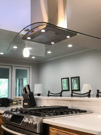 Proline Island Range Hood, Ducted, 600 CFM, Stainless Steel Finish Proline - PLFI 544