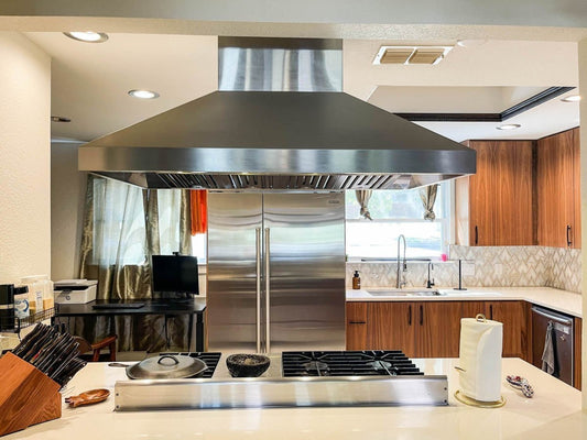 Proline Island Range Hood, Ducted, 900/1800 CFM, Stainless Steel Finish Proline - PROSI