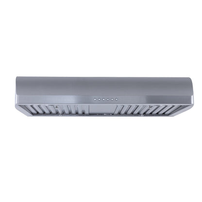 Proline Low Profile Under-Cabinet Range Hood, Ducted, 900 CFM, Modern design Stainless Steel Finish Proline - PLJW 125