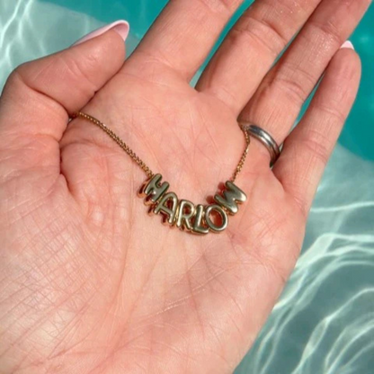 Initial Bubble Necklace