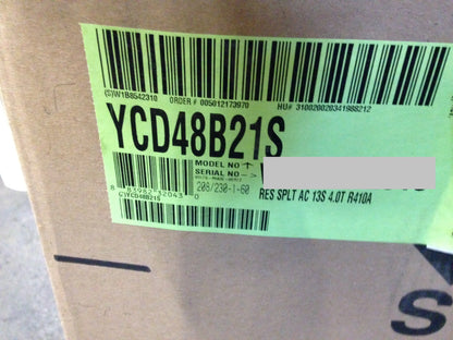 York International 4 Ton "LX" Series Split-System Air Conditioner, 13 SEER 208-230/60/1 R-410A - YCD48B21SA