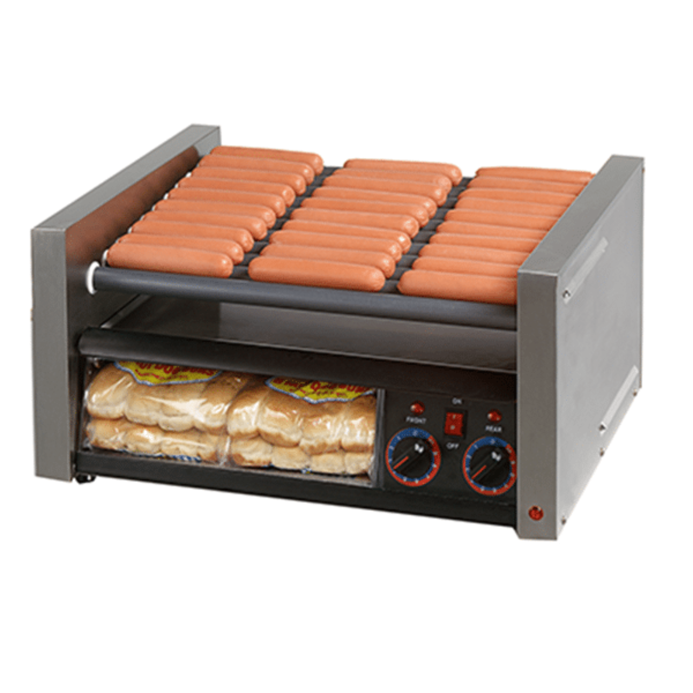 Star 8A-30STBDE-230V Grill-Max® Roller Grills with Electronic Controls with Clear Bun Door 230V - 8A-30STBDE-230V