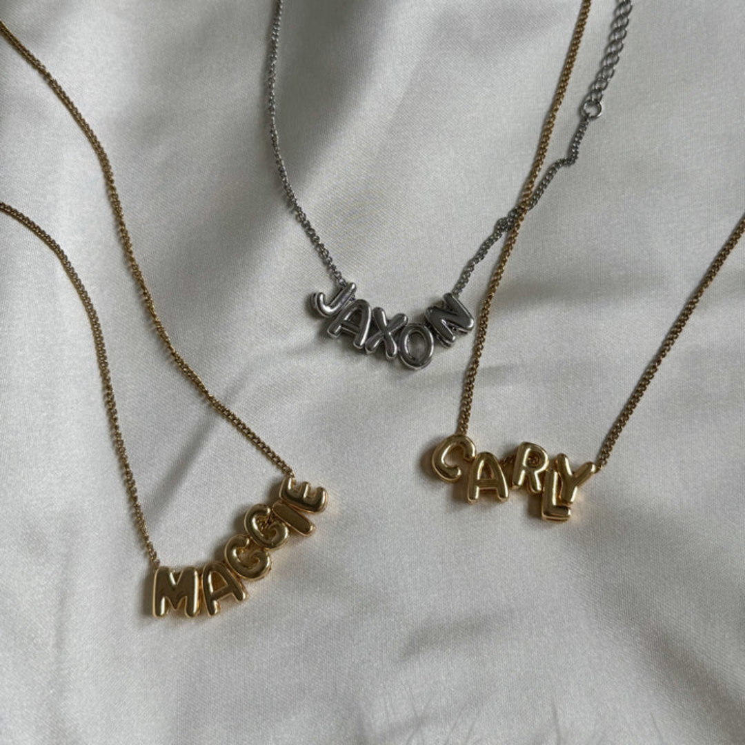 Initial Bubble Necklace