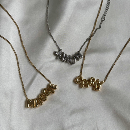 Initial Bubble Necklace