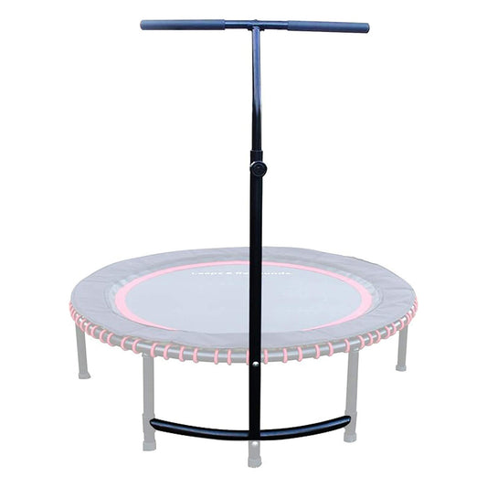 LEAPS & REBOUNDS 48" Adjustable Stability Bar with 48" Fitness Trampoline, Red - 318056