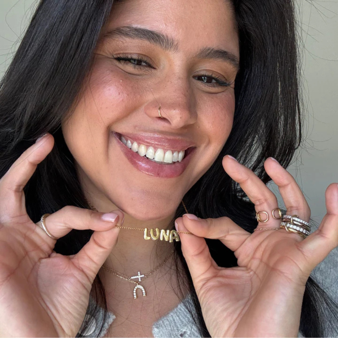 Initial Bubble Necklace